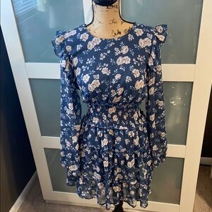 Altar'd State Blue Floral Dress
